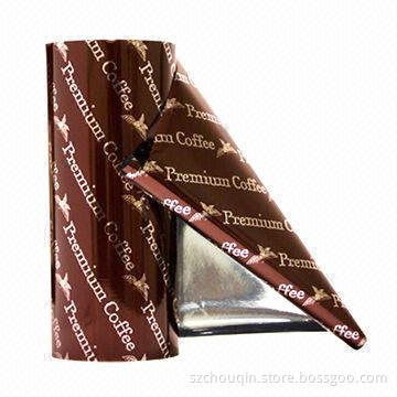 Aluminum Film for Coffee Packaging, Laminated, Customized Sizes, Designs and Styles Welcomed